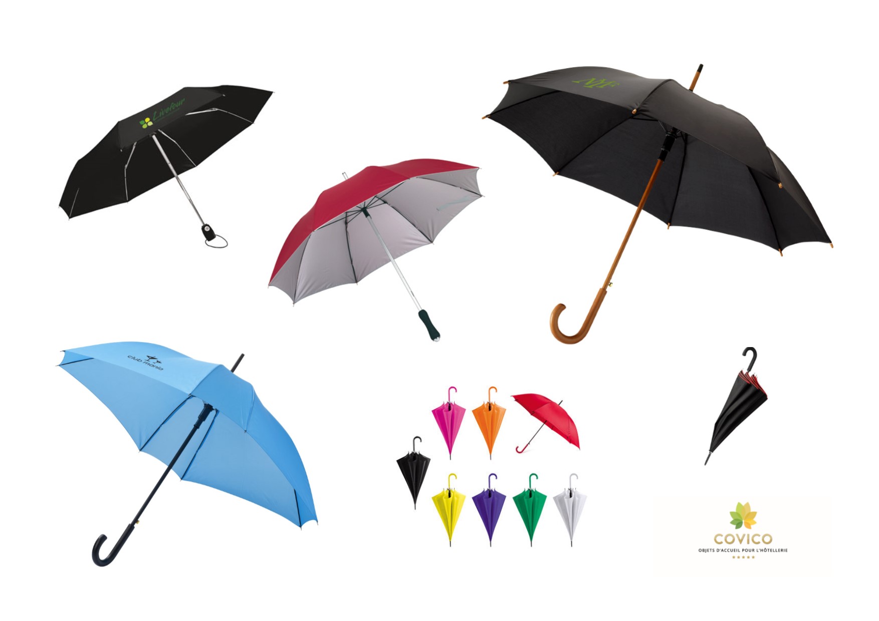 Parapluies d'accueil